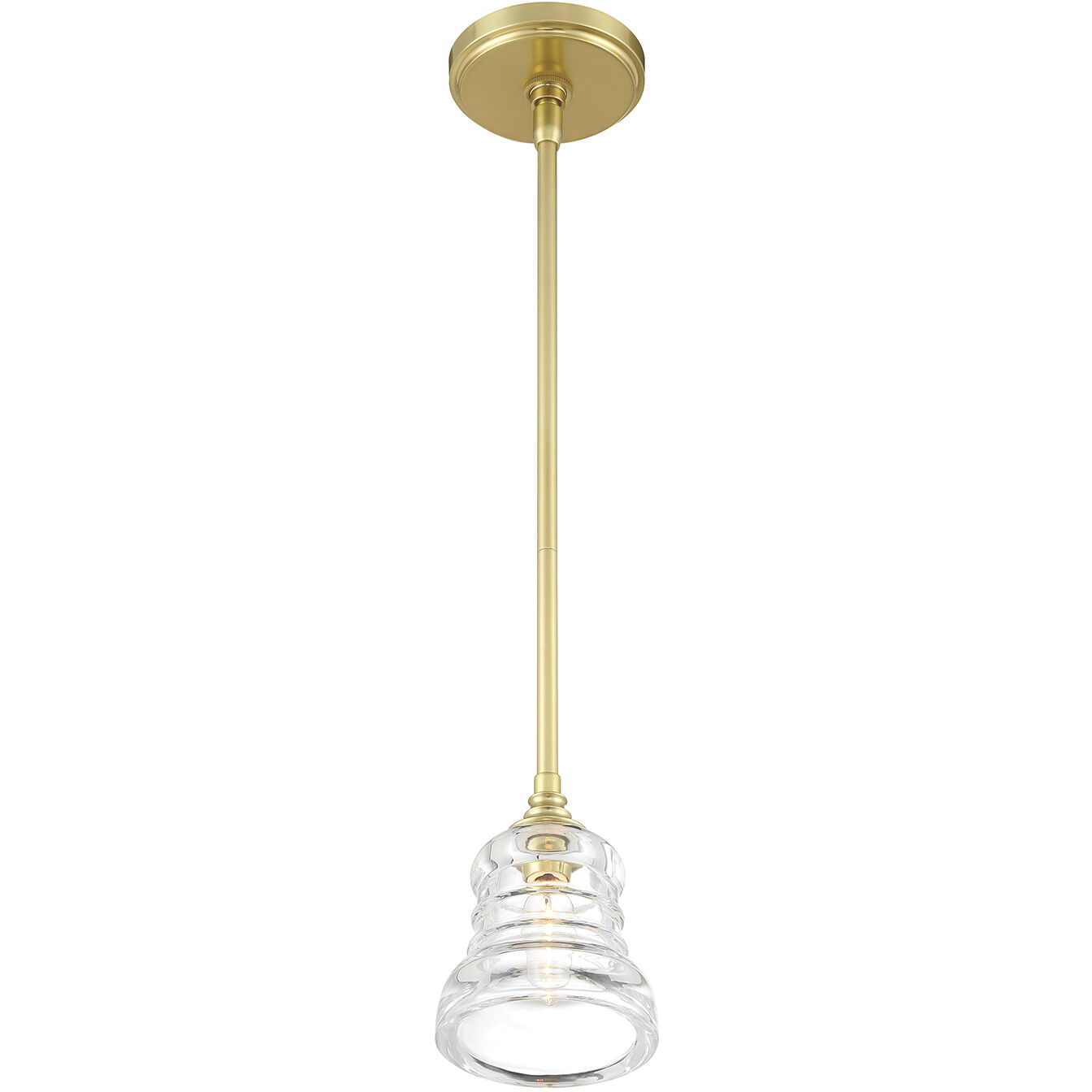 Gregory 1 Light 5 inch Aged Brass Mini Pendant Ceiling Light