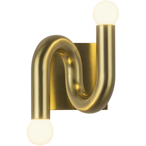 Alora Mood Sadie 2 Light 6 inch Brushed Gold Wall Sconce Wall Light