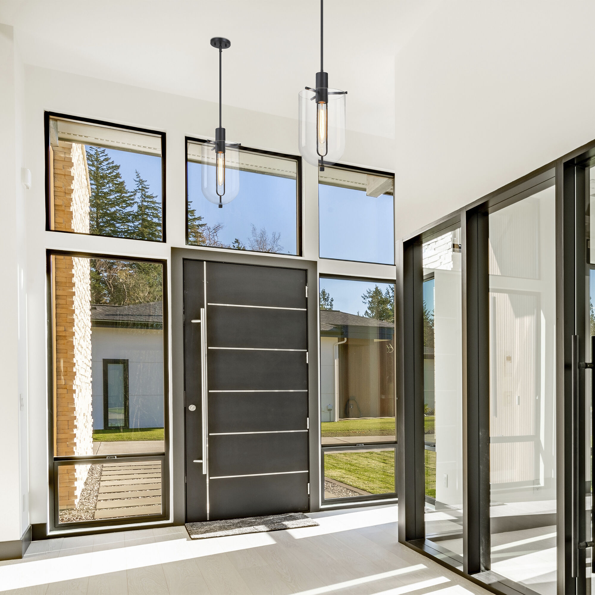 Skylar LED 10 inch Matte Black Down Pendant Ceiling Light