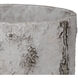 Faux Birch Black and Beige and Pale Gray Planter, Medium