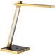 Sauvity 20.25 inch 18.00 watt Soft Brass and Coal Table Lamp Portable Light