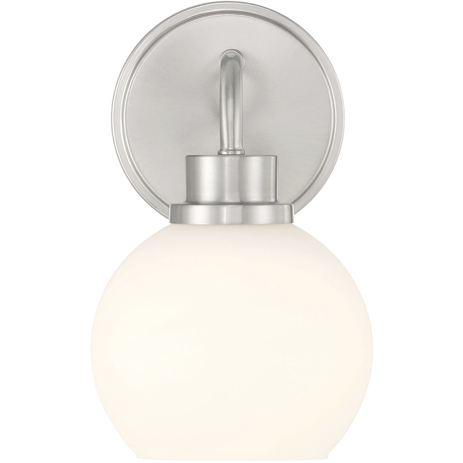 Contemporary 1 Light 6 inch Brushed Nickel Wall Sconce Wall Light