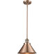 Franklin Restoration Briarcliff LED 10 inch Antique Copper Mini Pendant Ceiling Light, Franklin Restoration
