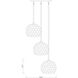 Chloe 3 Light 20 inch Brushed Nickel Chandelier Ceiling Light