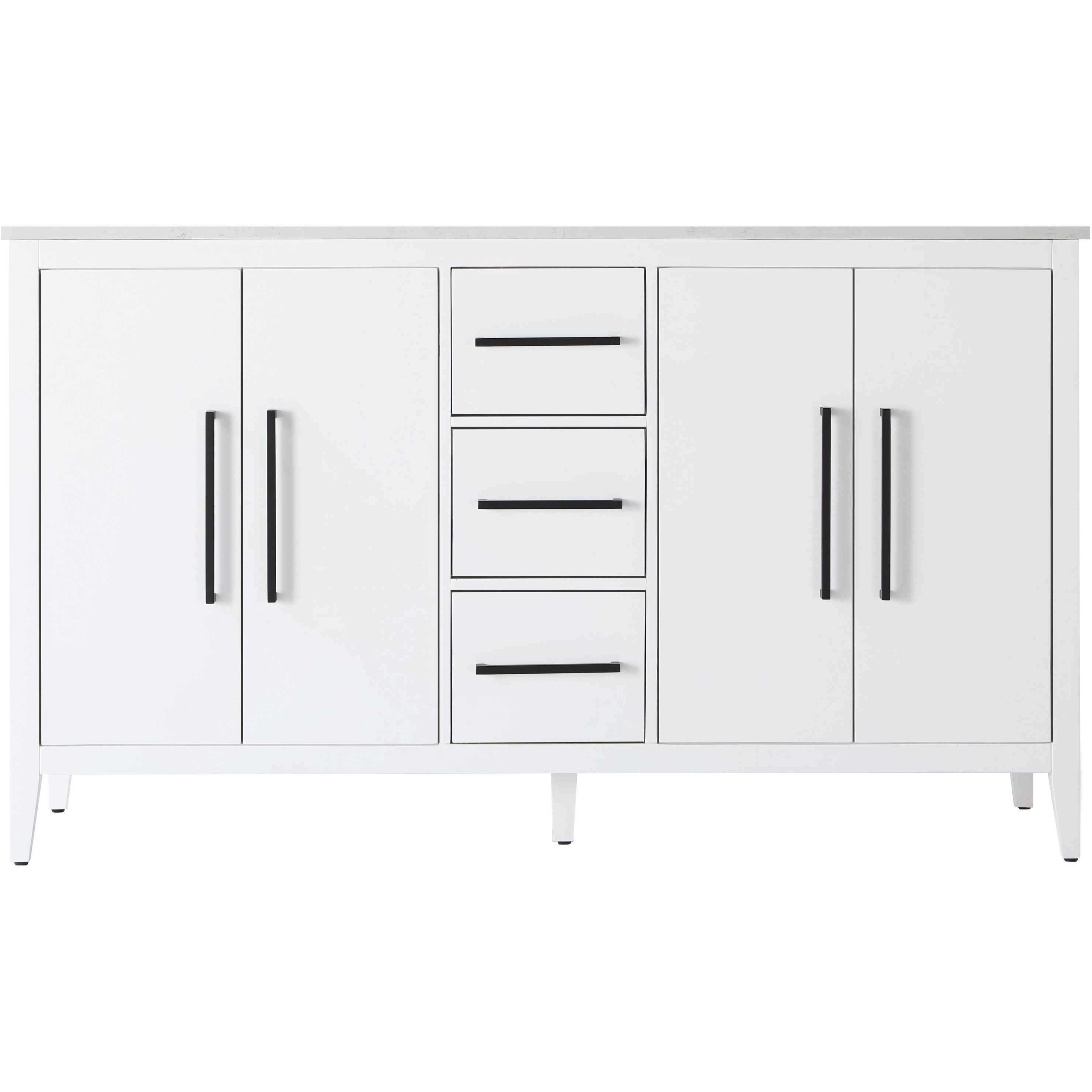 Millie 60 X 35 inch White Bathroom Vanity Cabinet