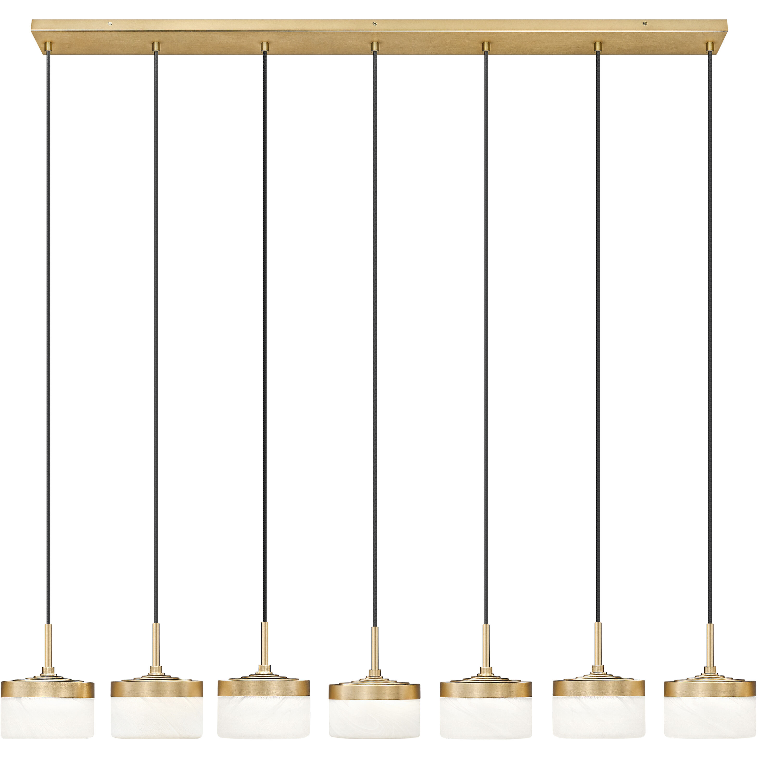Renaud LED 58.75 inch Modern Gold Linear Chandelier Ceiling Light