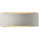 Ambiance 1 Light 13 inch Matte White and Champagne Gold Wall Sconce Wall Light