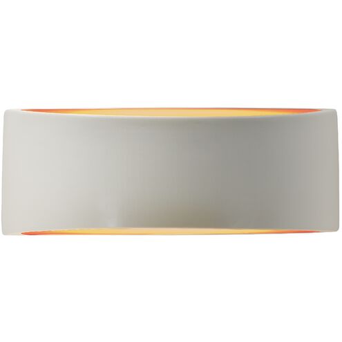 Ambiance 1 Light 13 inch Matte White and Champagne Gold Wall Sconce Wall Light