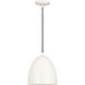 Z-Studio 1 Light 9.5 inch Satin White Pendant Ceiling Light in Matte White