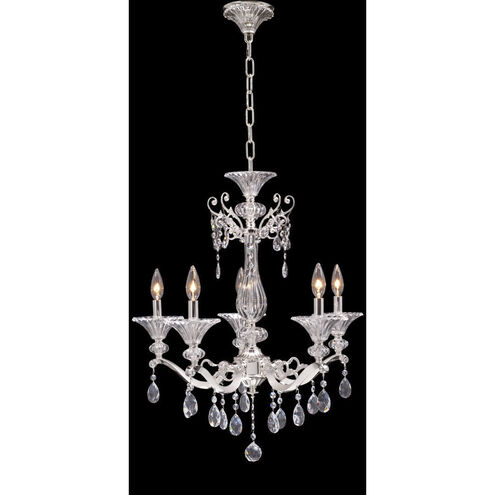 Vasari 5 Light 23 inch Two Tone Silver Chandelier Ceiling Light