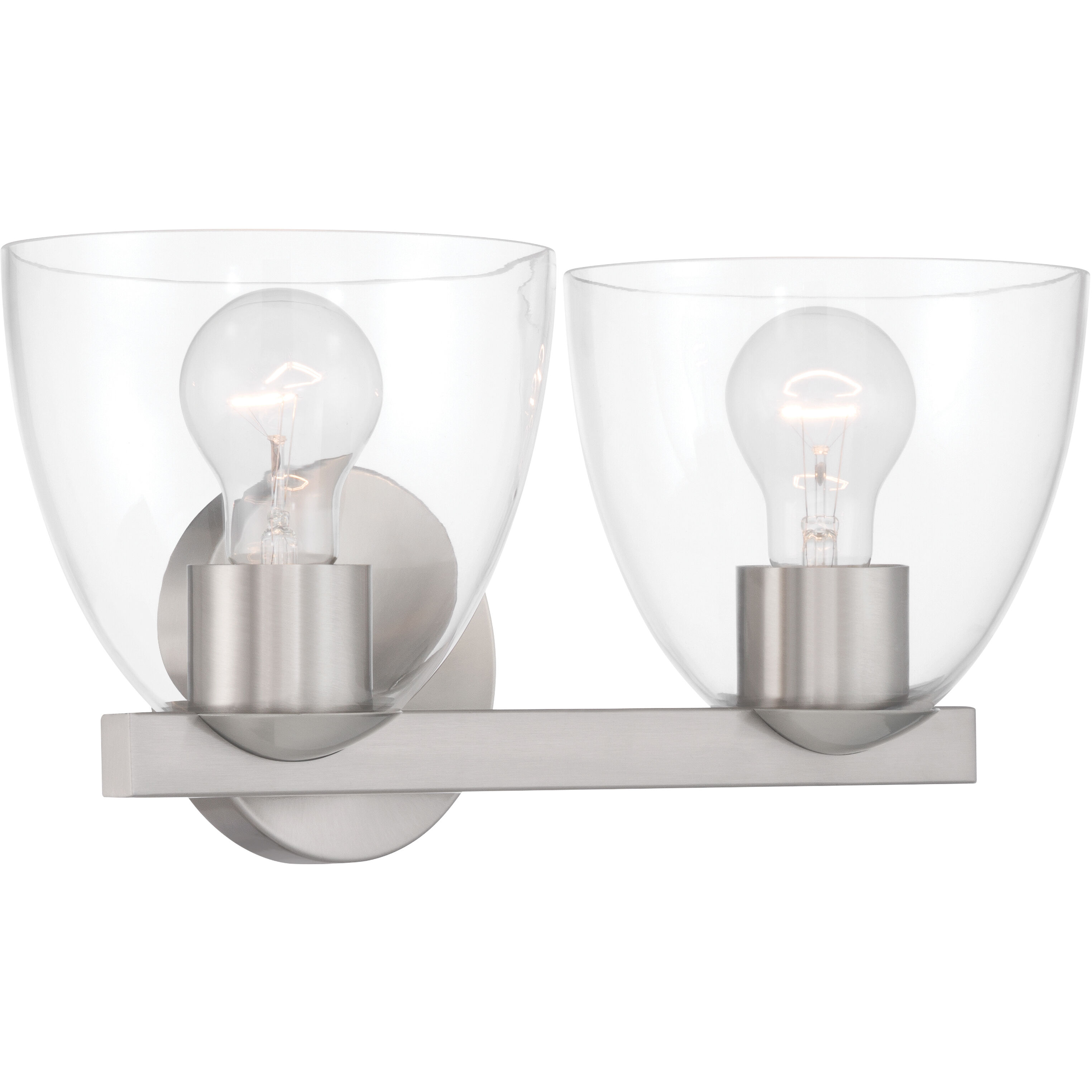 Noellea 2 Light 15.25 inch Brushed Nickel Vanity Wall Light