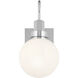 Hex LED 5.75 inch Chrome Wall Sconce Wall Light