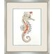 Crab Celebration / Seahorse Celebration Orange and Beige and Blue and Multi Framed Art