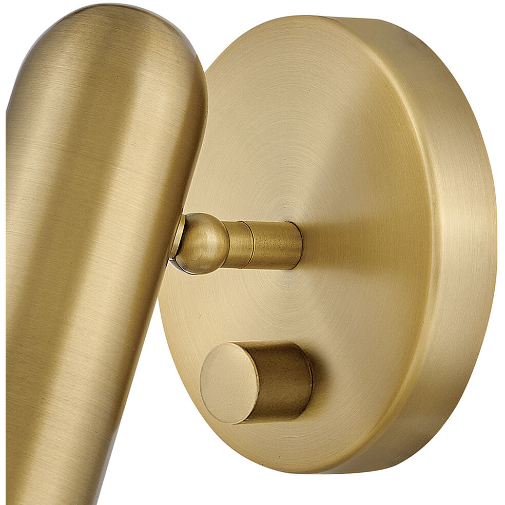 Dax LED 5 inch Heritage Brass Indoor Wall Sconce Wall Light