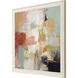 Vibrant Serenity Blue and Orange and Pink and Yellow Framed Art