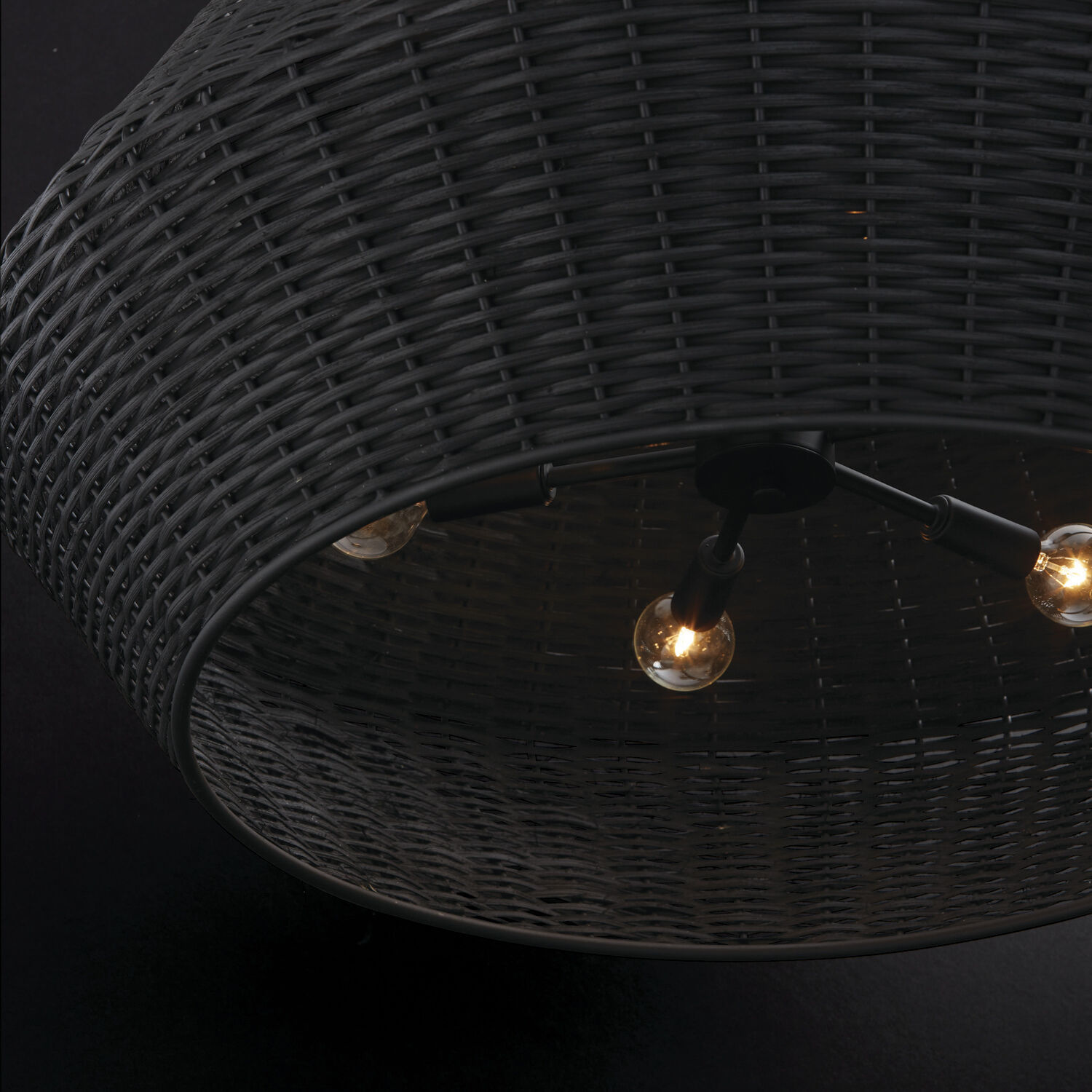 Boca 6 Light 29.5 inch Matte Black Pendant Ceiling Light