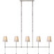 Suzanne Kasler Camille 5 Light 53.25 inch Island Light