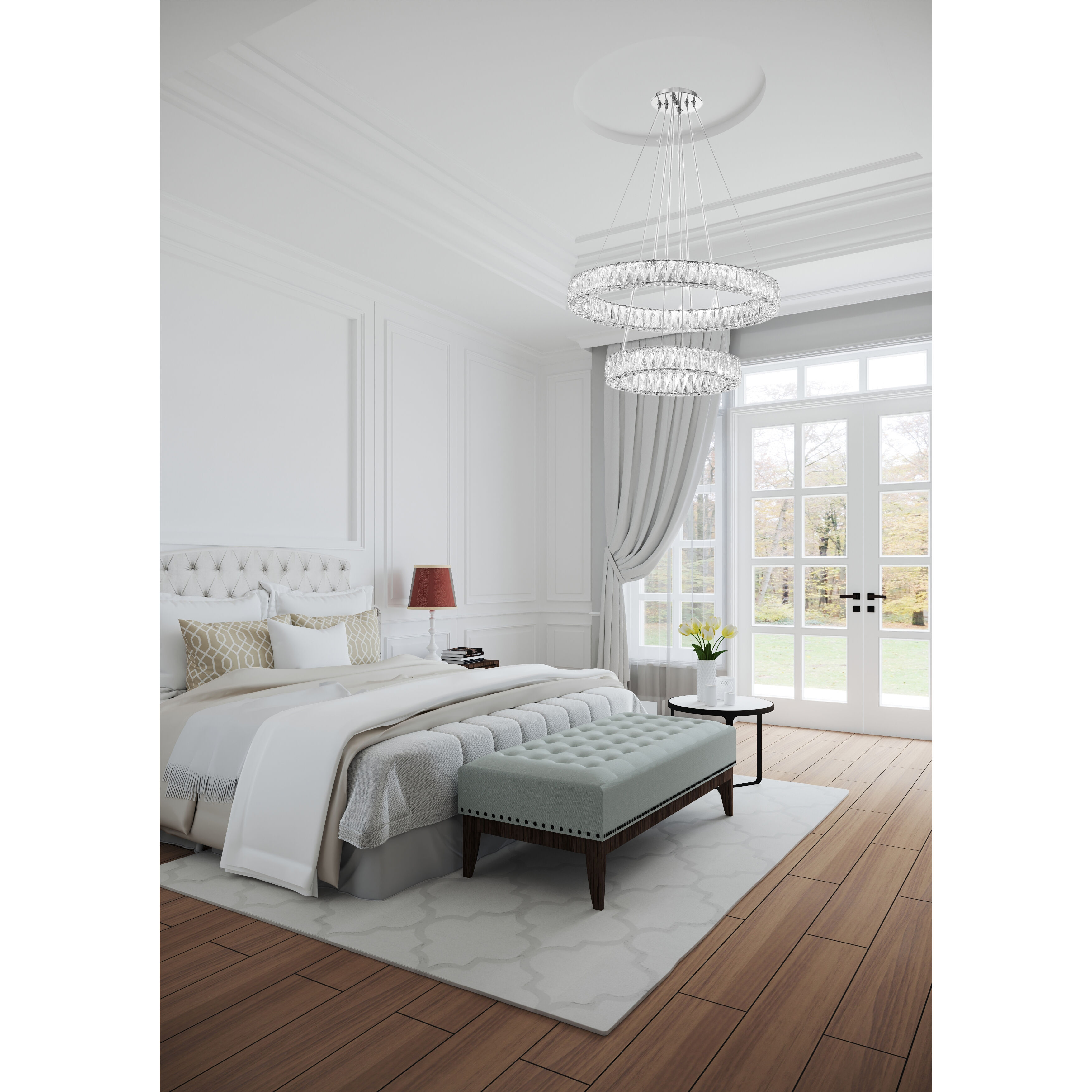 Dickinson 1 Light 28 inch Chrome Pendant Ceiling Light