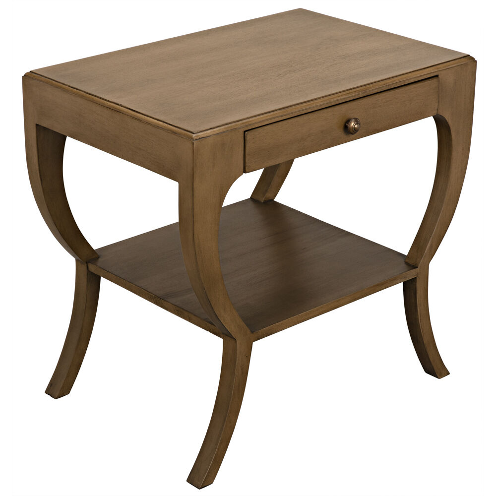 Maude 30 X 28.5 inch Saddle Brown Side Table