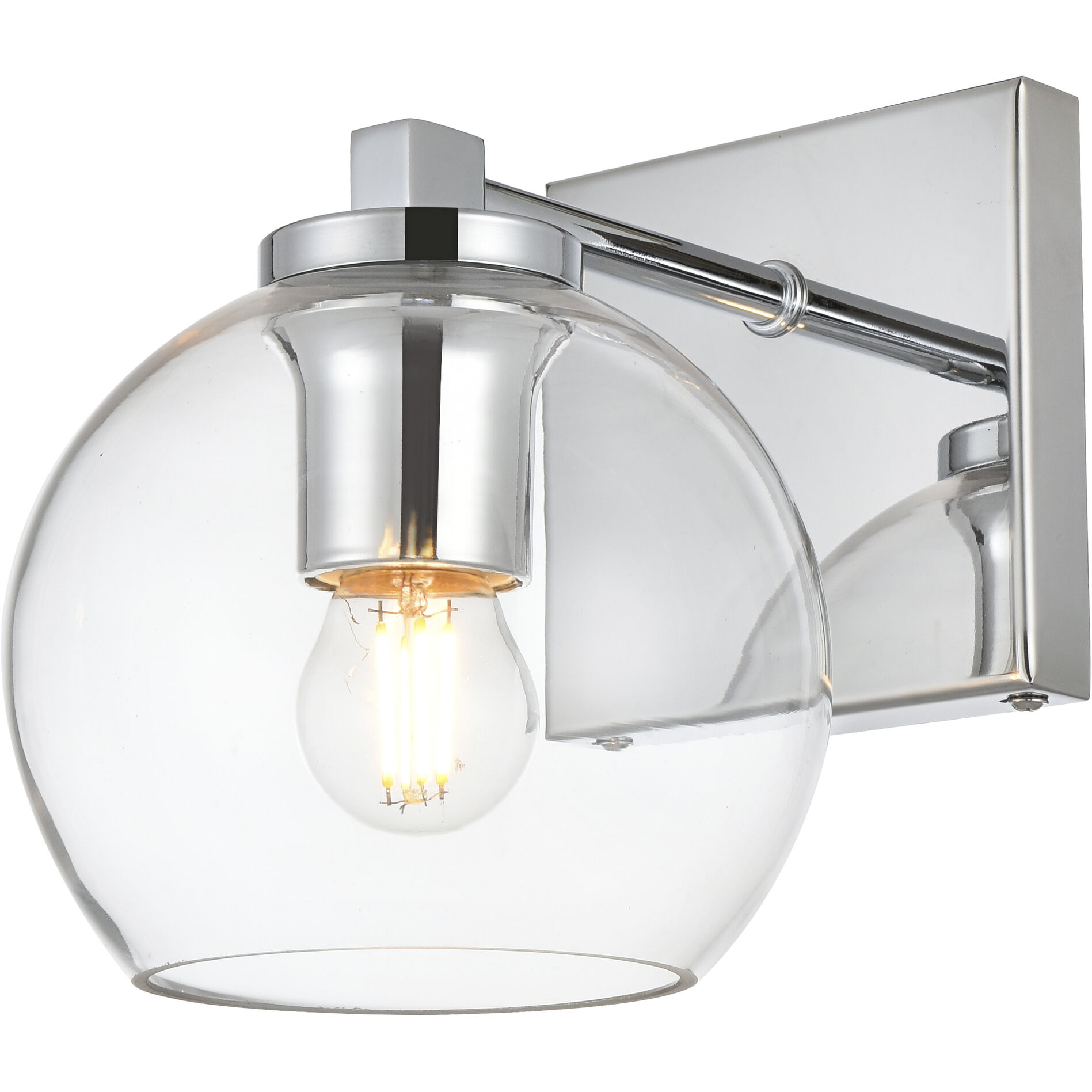 Juelz 1 Light 6 inch Chrome Bath Sconce Wall Light