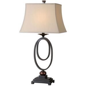 Orienta 32 inch 100.00 watt Dark Oil Rubbed Bronze with Gold Highlights Table lamps Portable Light, Set of 2