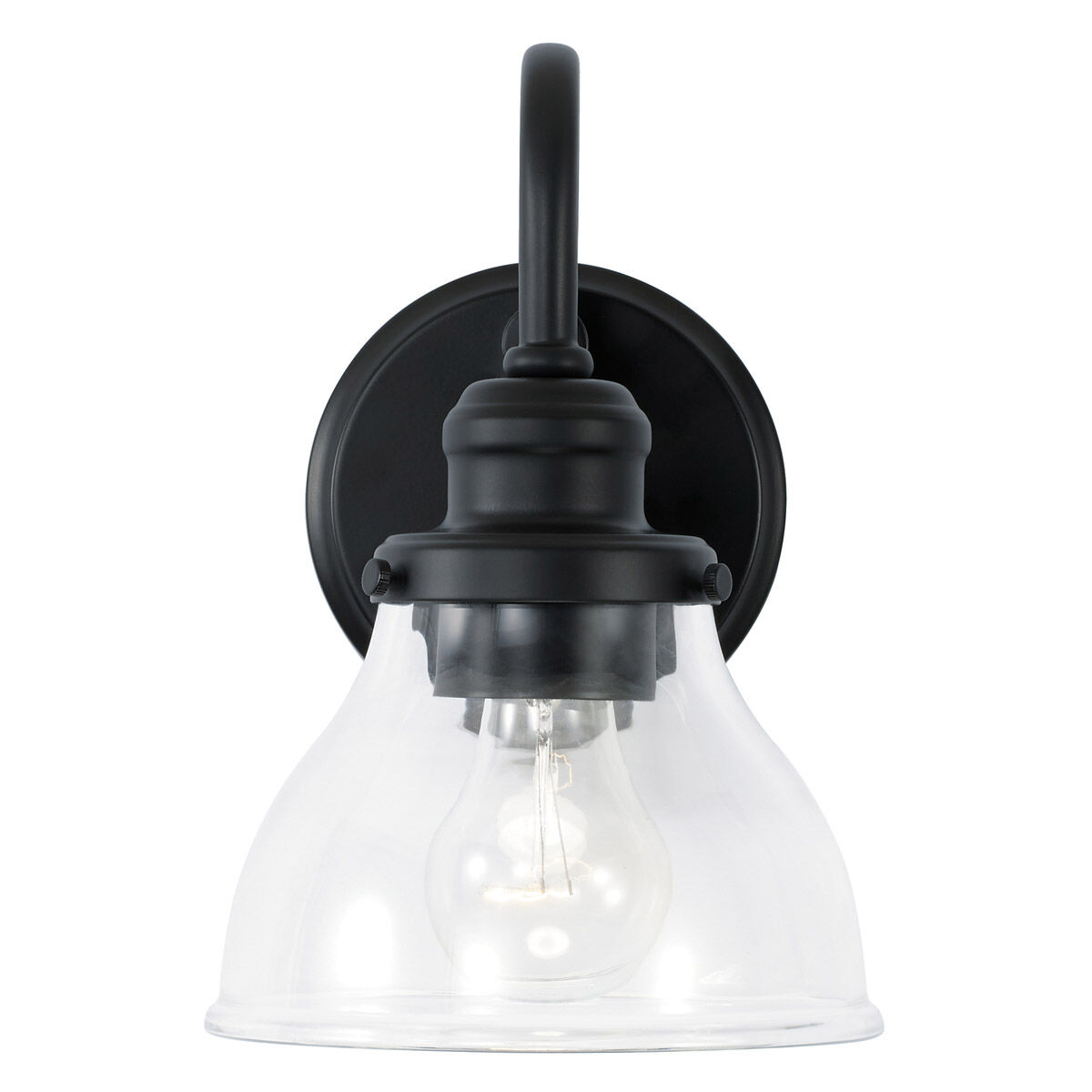 Baxter 1 Light 7 inch Matte Black Sconce Wall Light