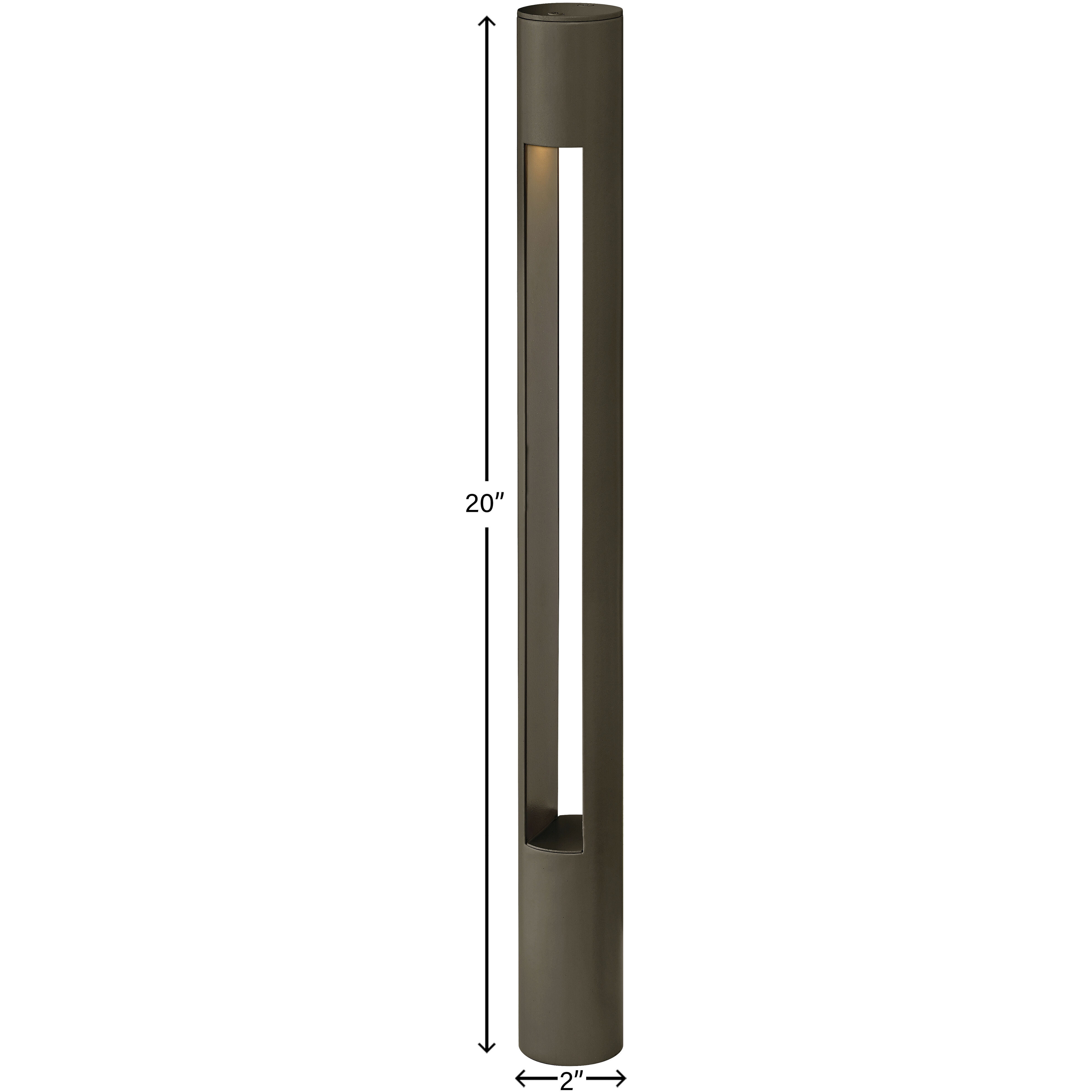 Atlantis 12v 4.00 watt Bronze Landscape Path Bollard, Round