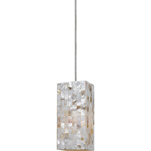 Signature 1 Light 4 inch Brushed Steel Pendant Set Ceiling Light