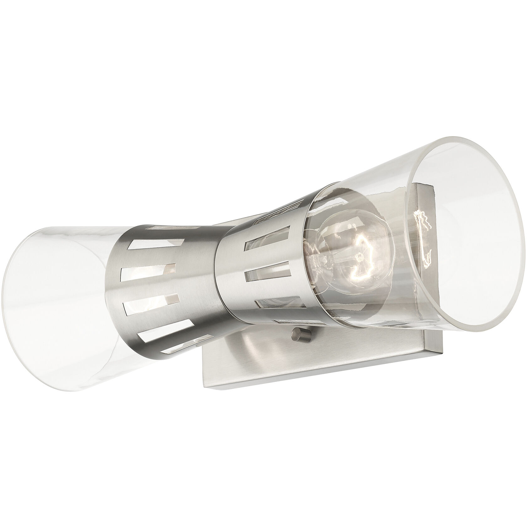 Bennington 2 Light 14.25 inch Brushed Nickel Sconce Wall Light