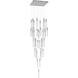 Original Glacier Avenue LED 36 inch Polished Chrome Multi Port Pendant Ceiling Light in Clear