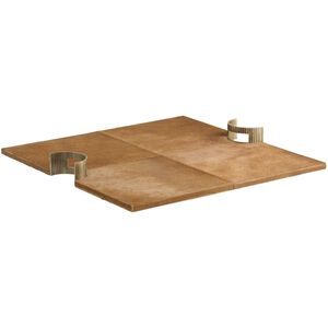 Jones Brown and Antique Brass Tray