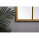 Motif 36 X 28 inch Brass Wall Mirror