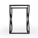 Demi Modern Mirrored Nesting Tables in Black