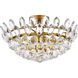 Emilia 5 Light 18 inch Brass Flush Mount Ceiling Light