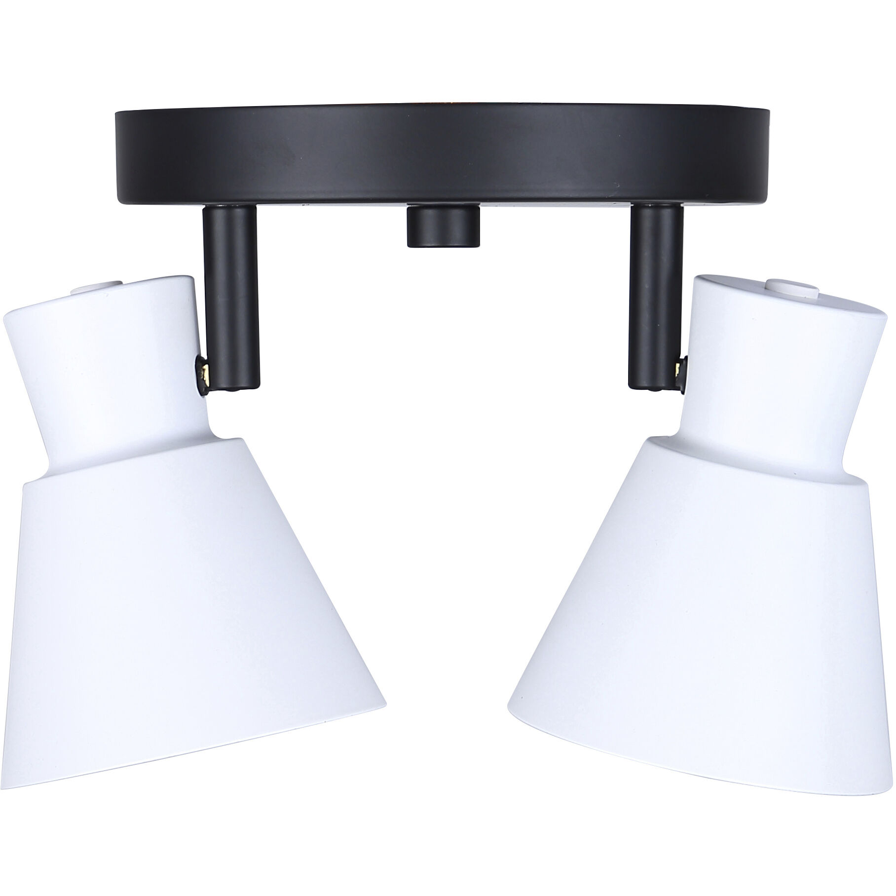 Radley 2 Light Black/White Track Lighting Ceiling Light