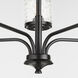 Starky 5 Light 27 inch Matte Black Chandelier Ceiling Light