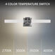 Ripple LED 4.75 inch Brushed Nickel Bath Vanity & Wall Light in 2700K, dweLED