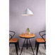 Circa 1 Light 15.5 inch White Pendant Ceiling Light