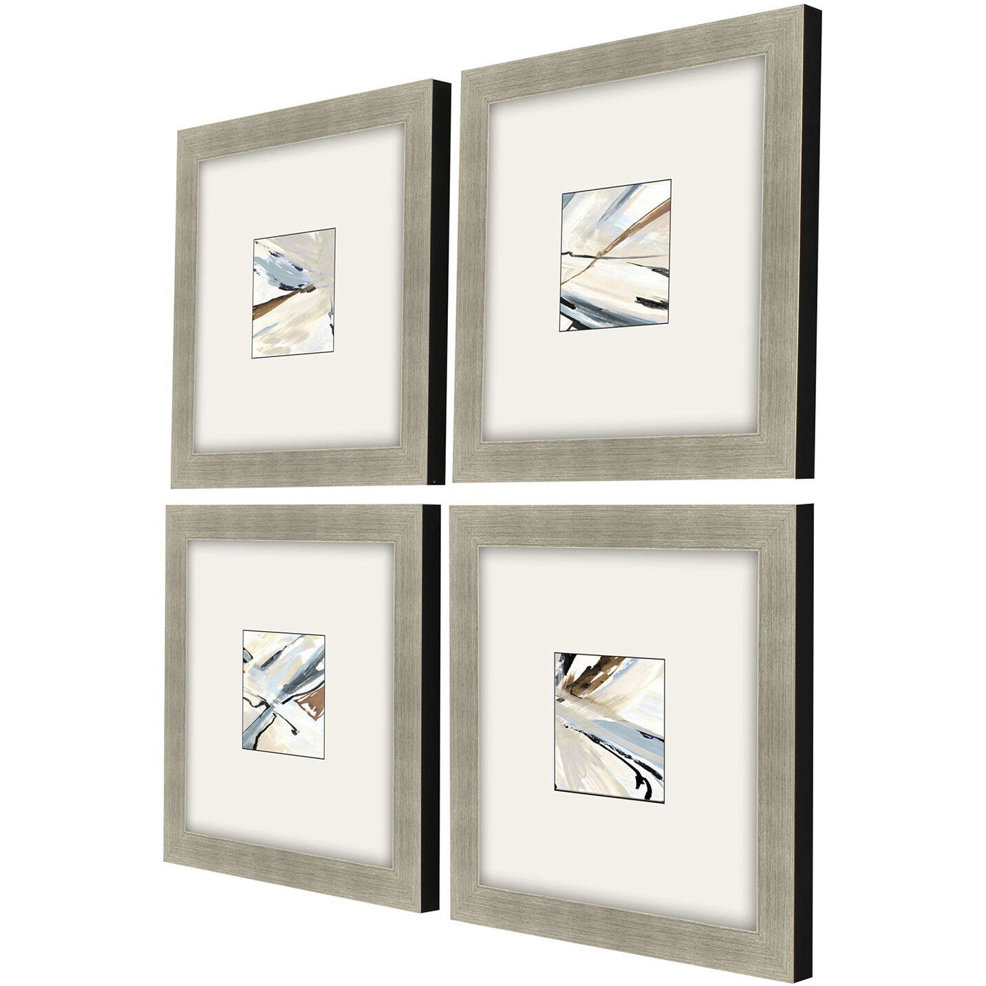 Abstract Blue and Brown Framed Art, Propac