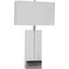 Canada 33 inch 100.00 watt Polished Nickel Table Lamp Portable Light