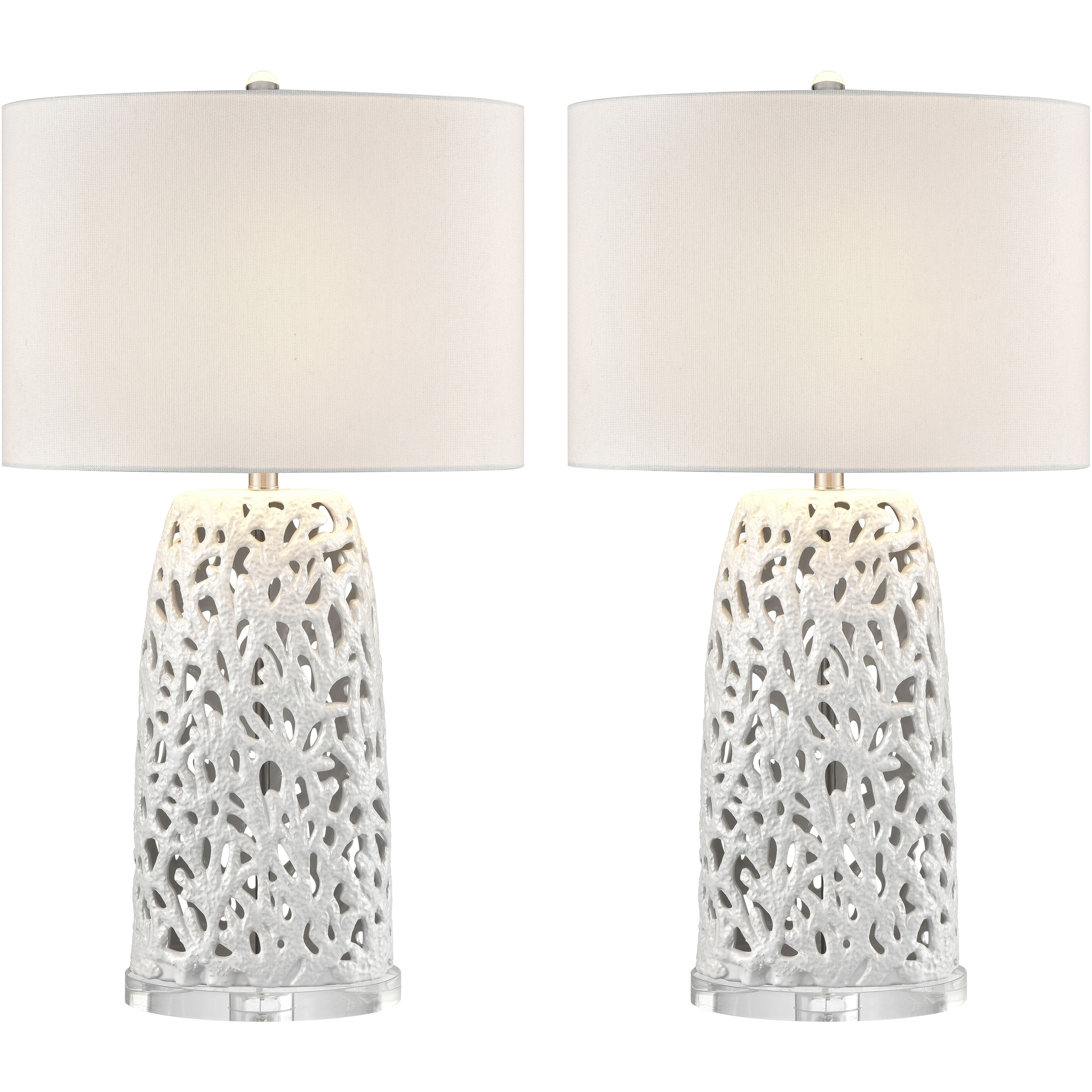 Bowen 31.5 inch 150 watt White Table Lamp Portable Light