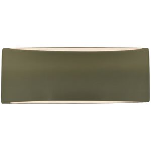 Ambiance 1 Light 13 inch Matte Green Wall Sconce Wall Light