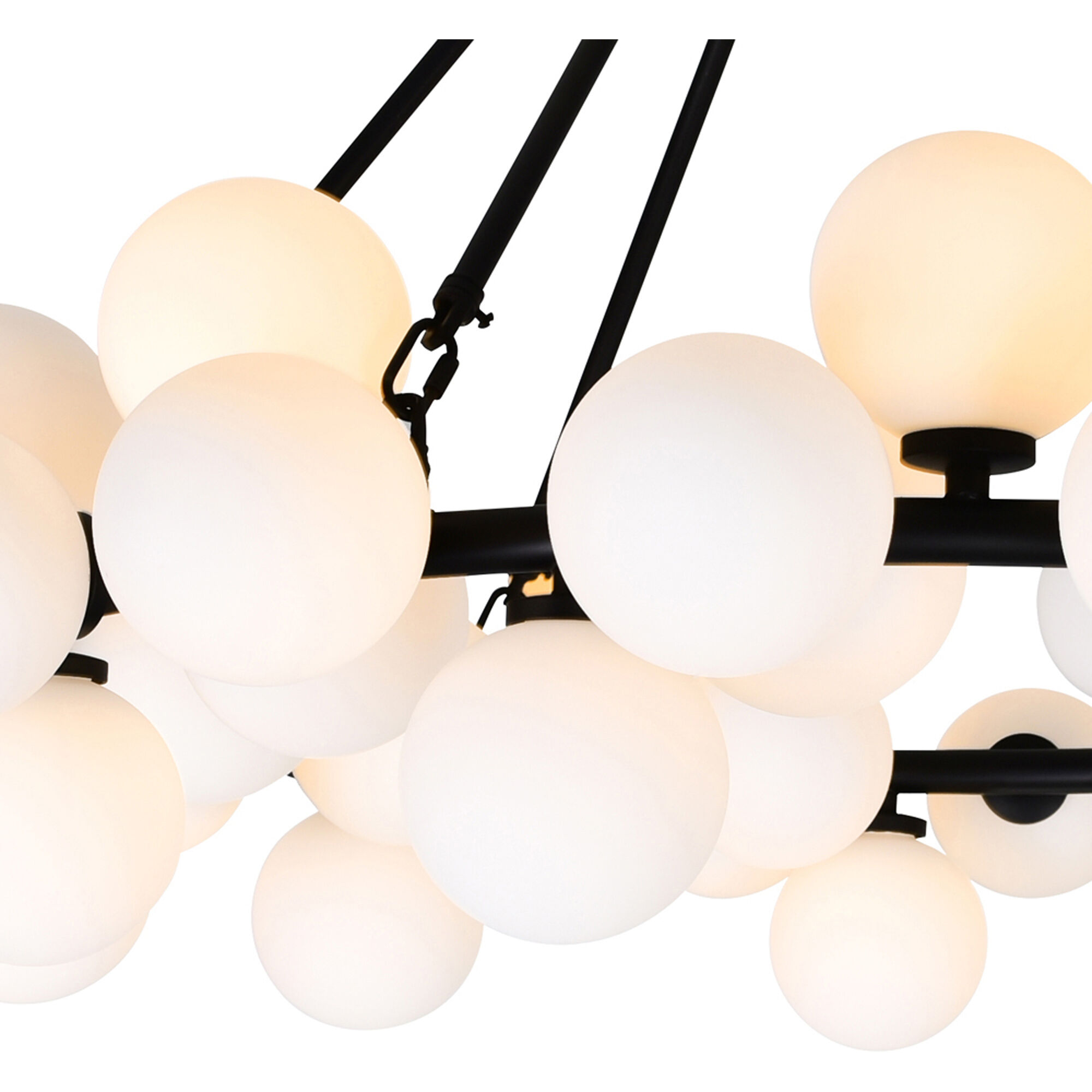 Arya 70 Light 39 inch Black Chandelier Ceiling Light