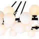 Arya LED 39 inch Black Chandelier Ceiling Light