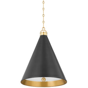 Osterley 1 Light 15 inch Aged/Antique Distressed Bronze Pendant Ceiling Light