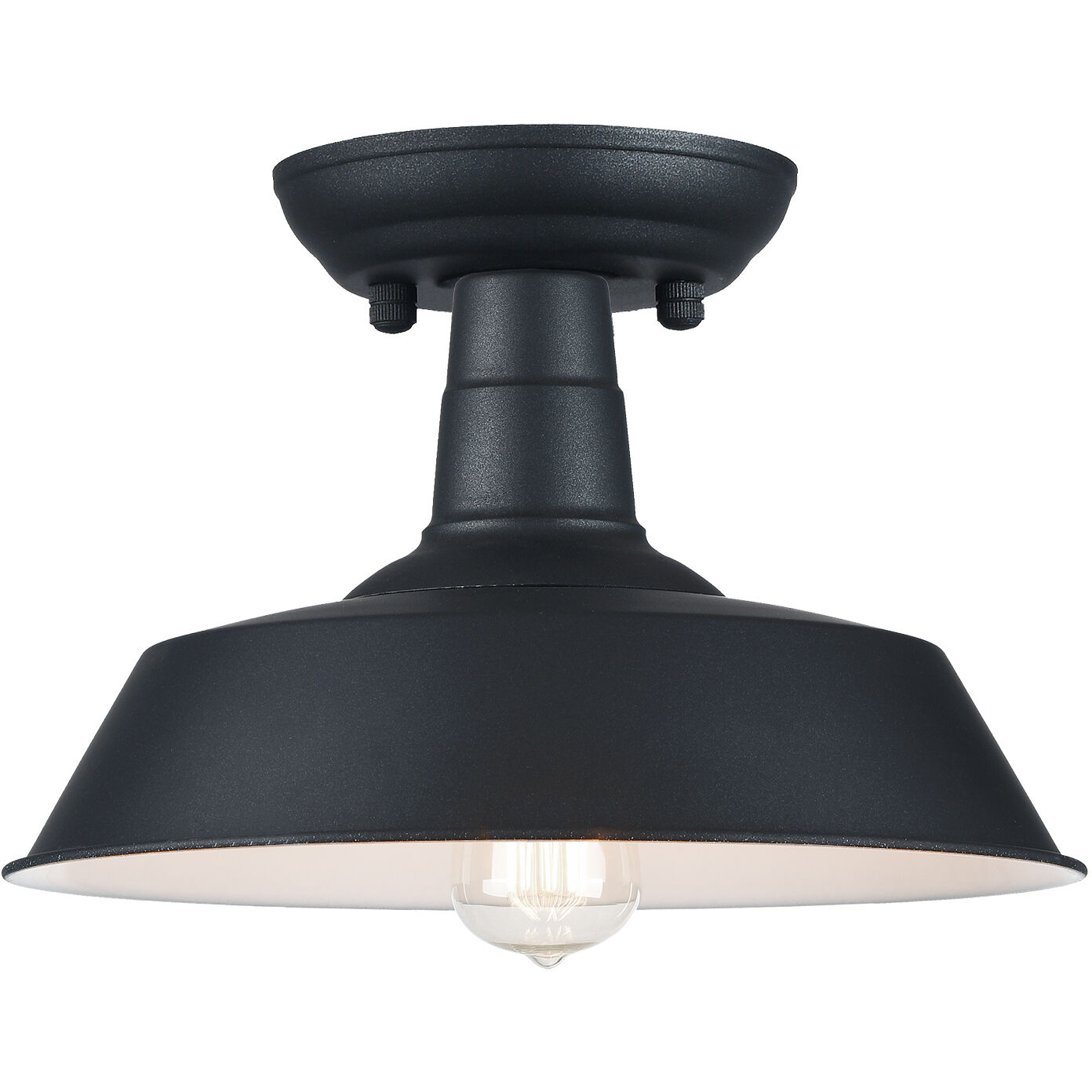 Scacchi 1 Light 10.25 inch Dark Grey Flush Mount Ceiling Light