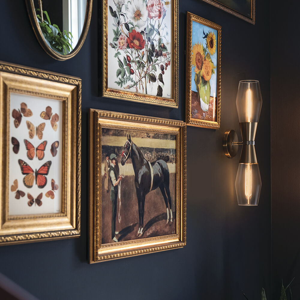 Livie LED 5 inch Lacquered Brass Sconce Wall Light