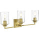 Ronnie 3 Light 23 inch Brass Bath Sconce Wall Light