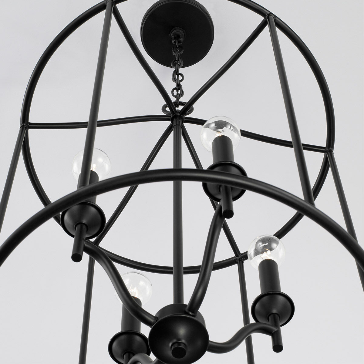 Peyton 4 Light 18 inch Matte Black Foyer Light Ceiling Light