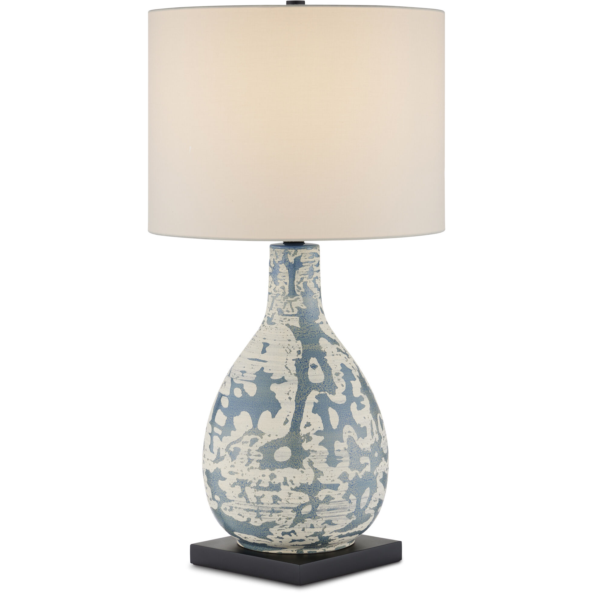 Ostracon 28.5 inch 150 watt Vintage Blue Table Lamp Portable Light